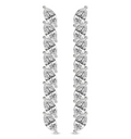 Delphinium Flower Fashion Lab Diamond Dangle Earring