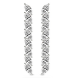 Delphinium Flower Fashion Lab Diamond Dangle Earring