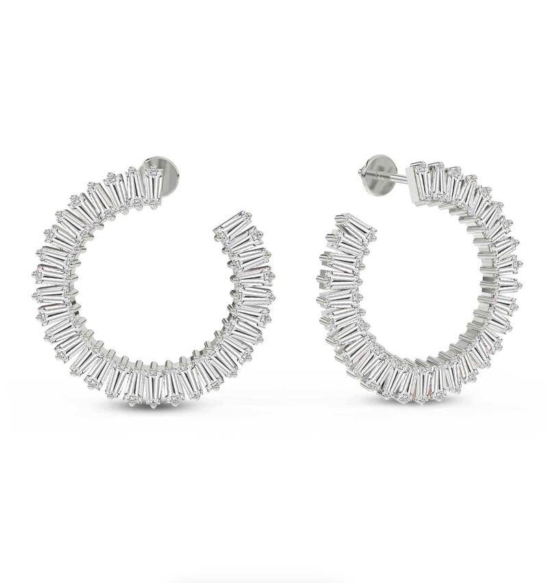 Opalescent Flower Fashion Lab Diamond Stud Earrings