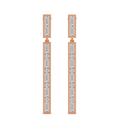 Hyacinth Flower Fashion Dangle Lab Diamond Earrings