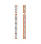 Hyacinth Flower Fashion Dangle Lab Diamond Earrings
