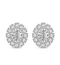 Dahlia Flower Fashion Lab Diamond Stud Earrings