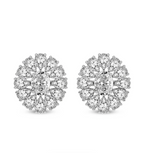 Dahlia Flower Fashion Lab Diamond Stud Earrings