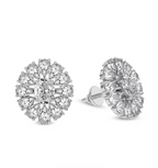 Dahlia Flower Fashion Lab Diamond Stud Earrings