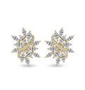 Wisteria Flower Fashion Lab Diamond Stud Earrings