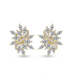 Wisteria Flower Fashion Lab Diamond Stud Earrings