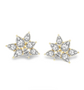 Cosmos Flower Fashion Lab Diamond Stud Earrings